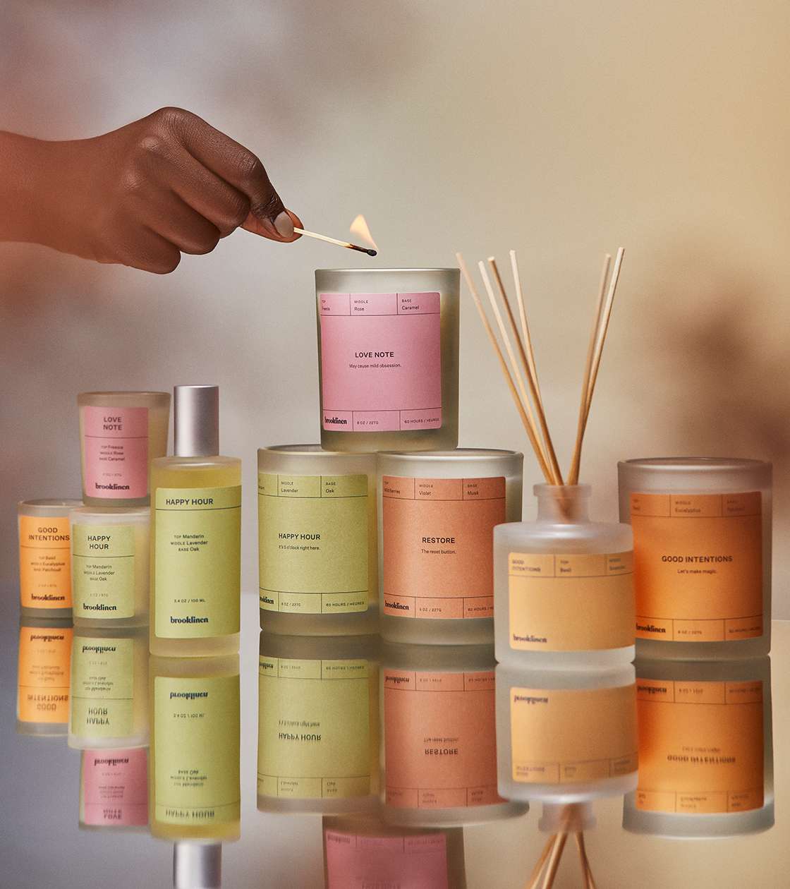 Brooklinen's new home fragrance line