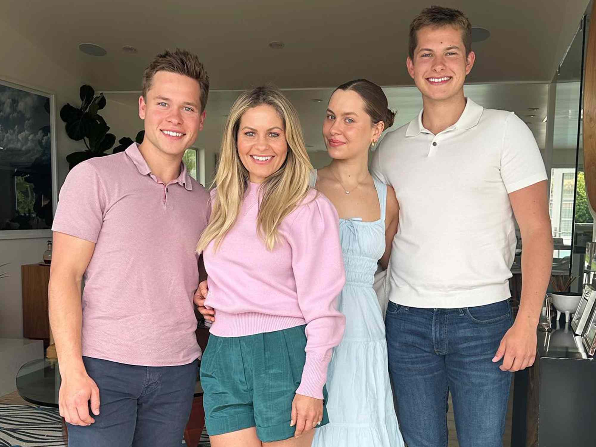 Candace Cameron Bure with her kids