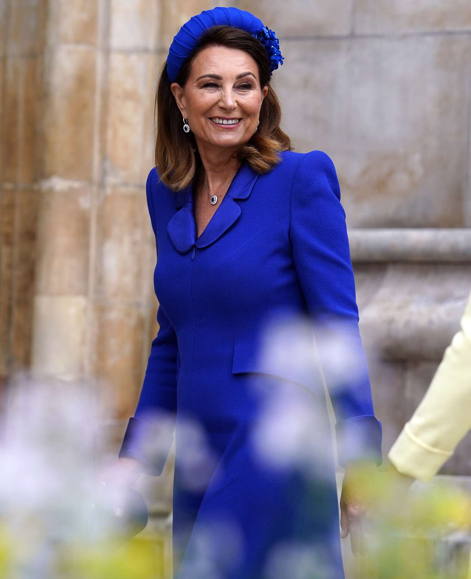 Carole Middleton, Catherine, Princess of Wales's mother arrives at the Coronation of King Charles III and Queen Camilla