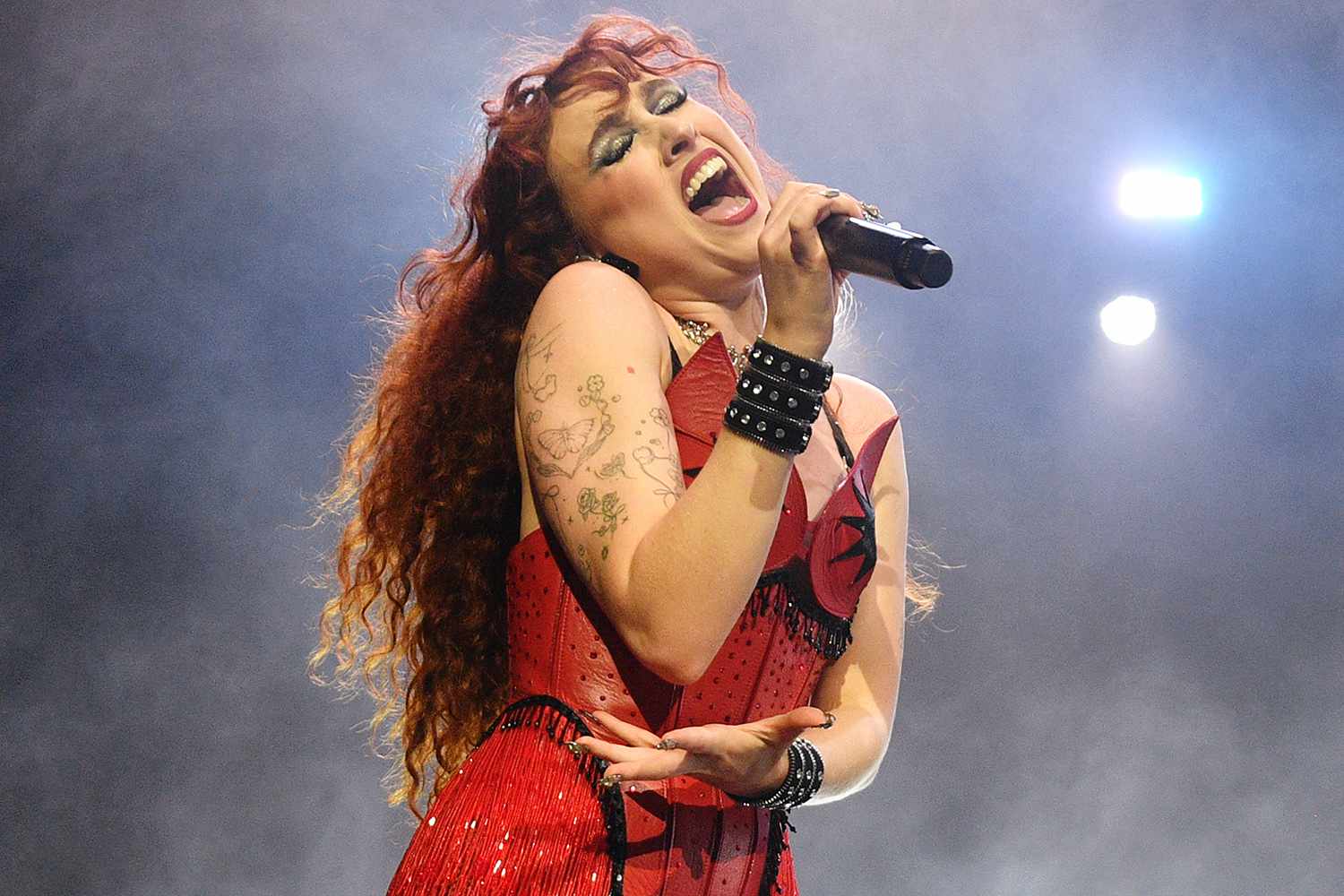 Chappell Roan performs during her 'Midwest Princess Tour' at the Brixton Academy 