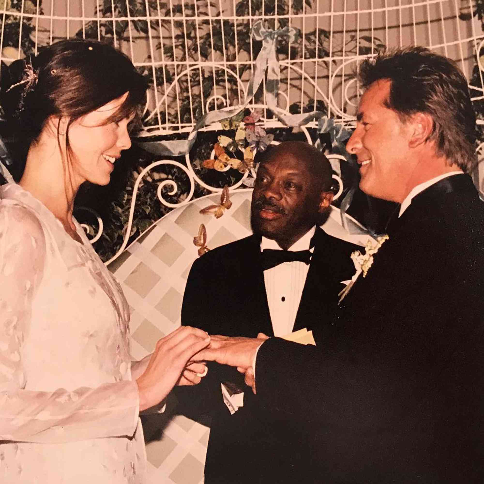 Don Johnson and Kelley Phleger on their wedding day.