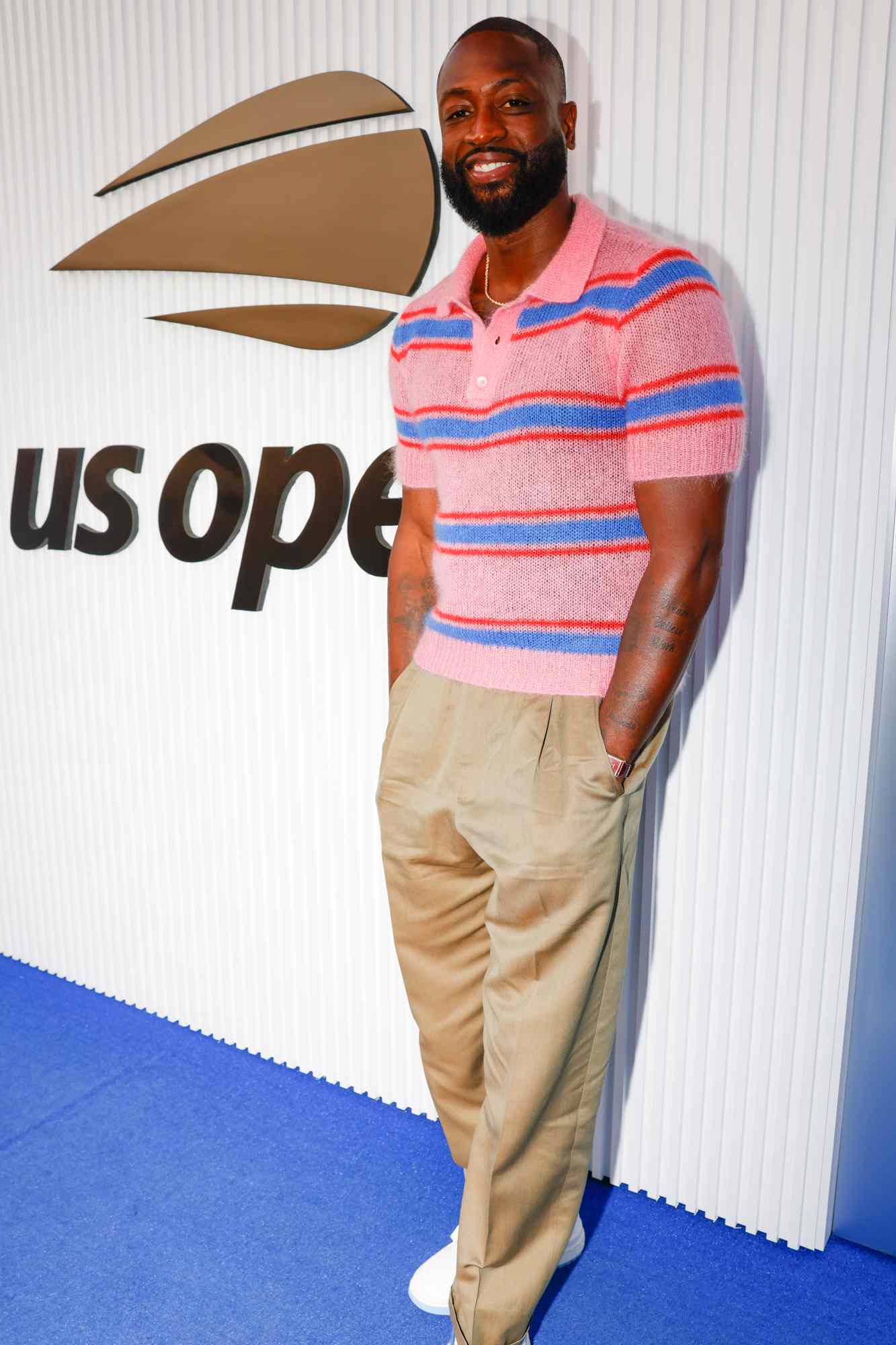 Dwyane Wade on the blue carpet at the 2024 US Open on Wednesday, Sep. 4, 2024 in Flushing, NY. 