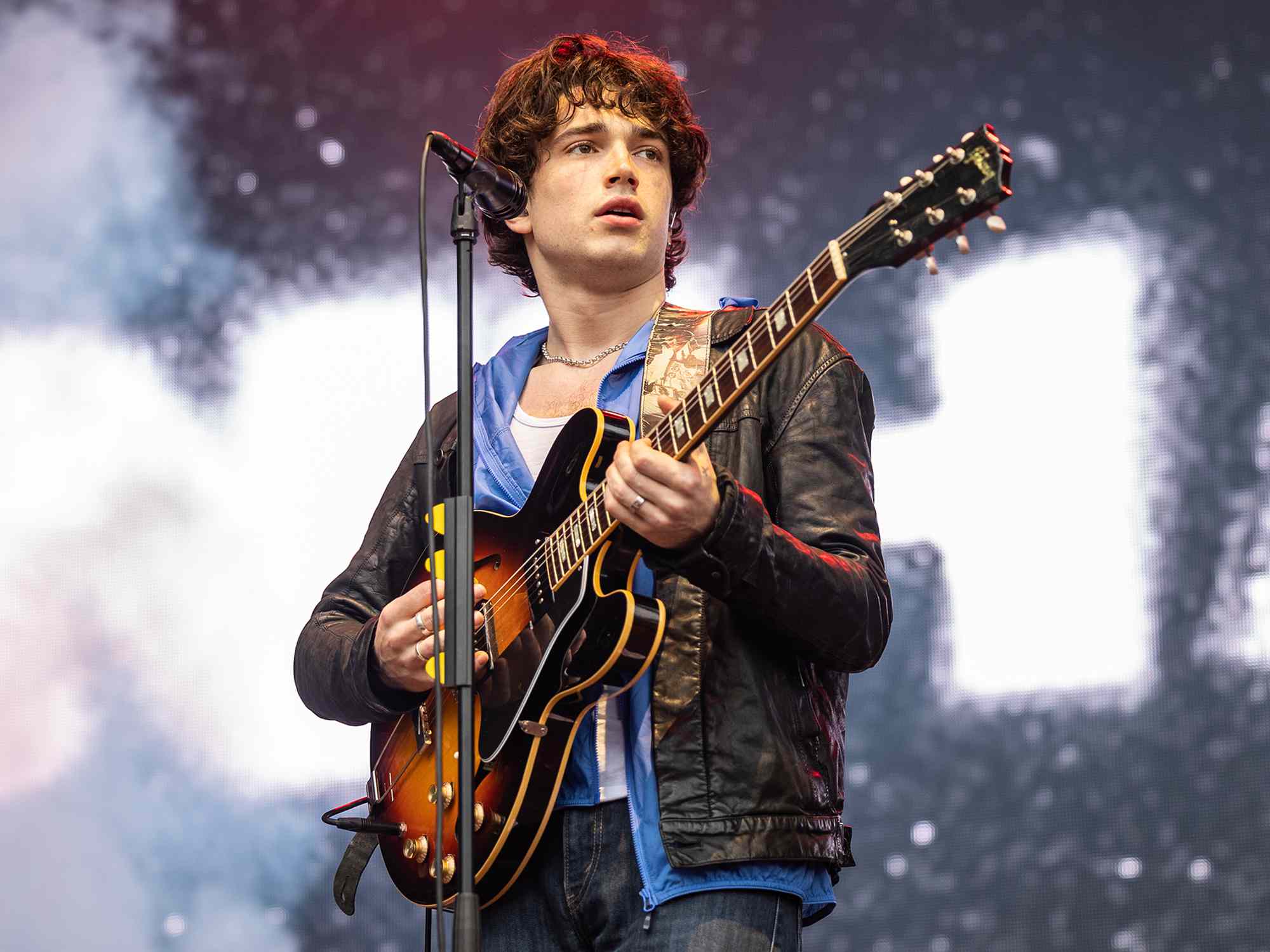 Elijah Hewson from Inhaler performs on stage at the Bergenfest festival on June 15, 2022 in Bergen, Norway