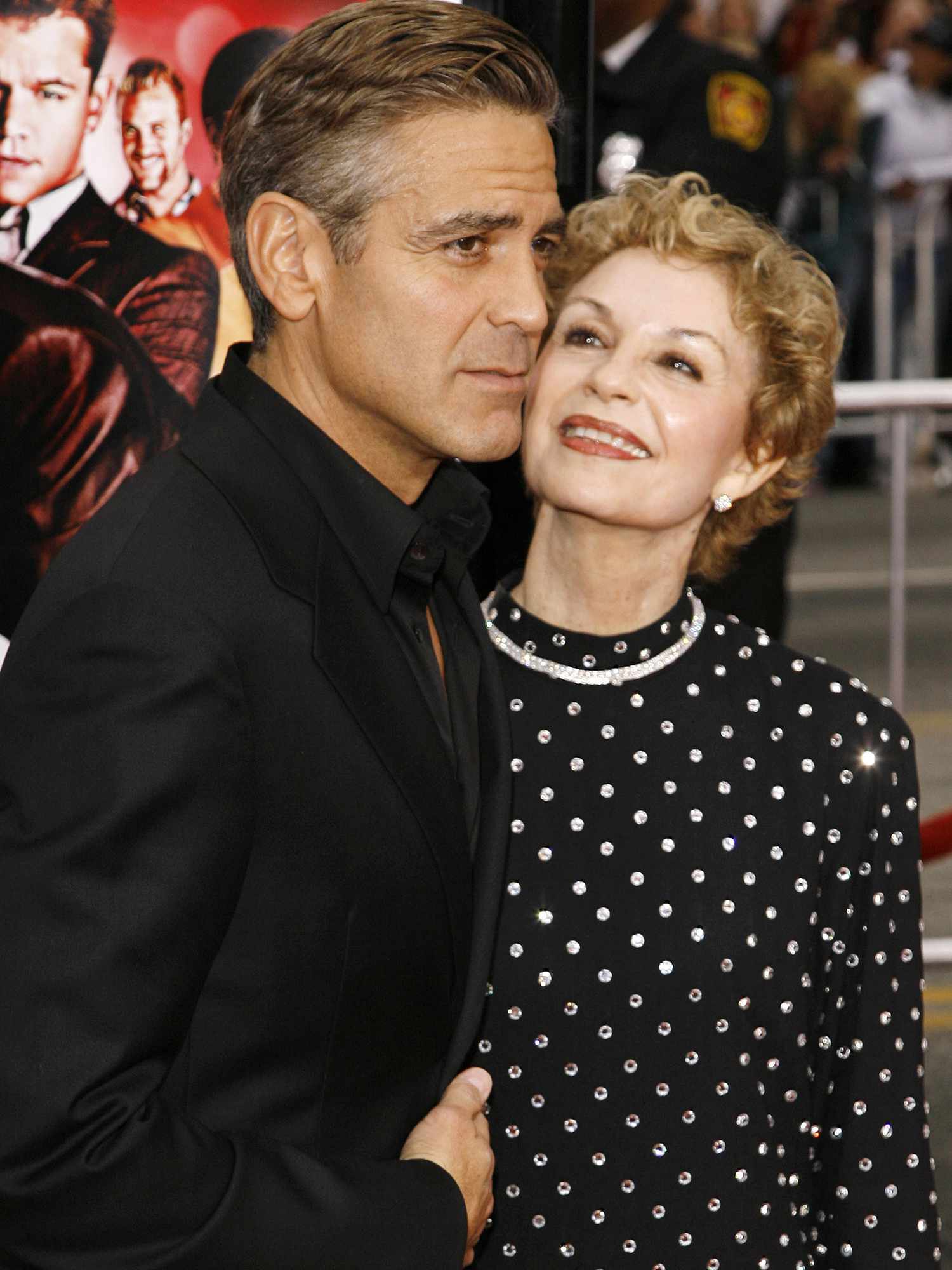 George Clooney and his mom Nina Bruce Warren. 