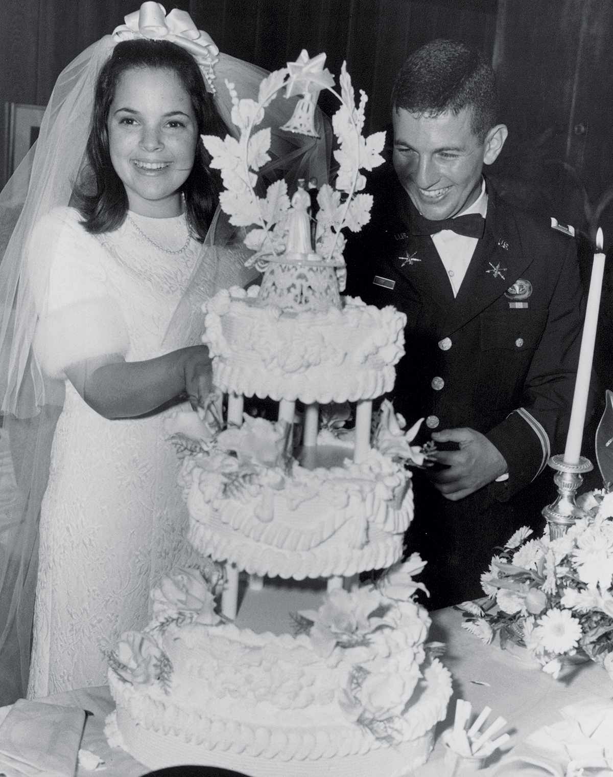 Ina Garten personal photos. At their wedding in Connecticut at her parents' house in 1968