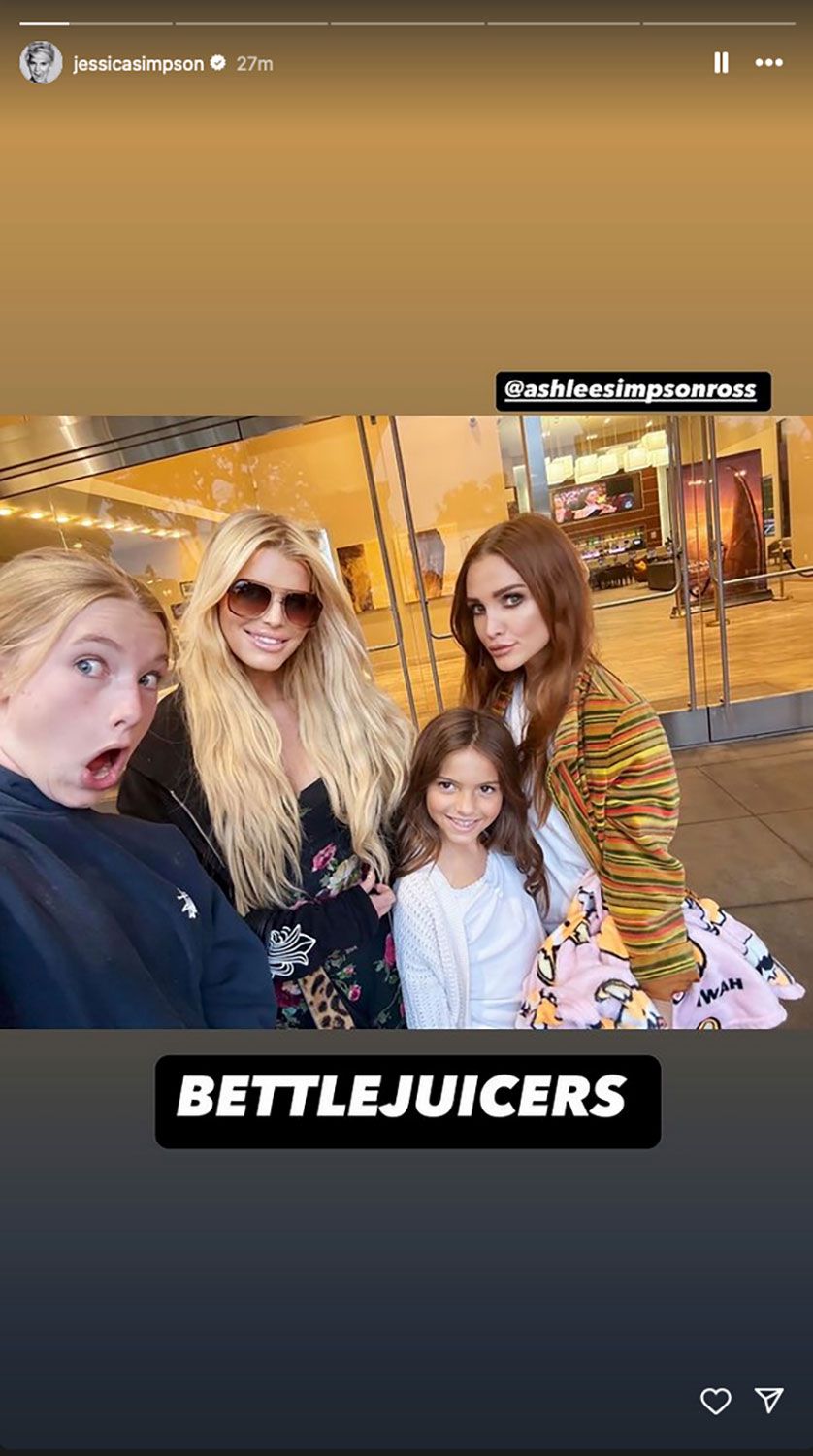 Jessica Simpson Enjoys a Sister-Daughter Date to the Movies: 'Beetlejuicers'