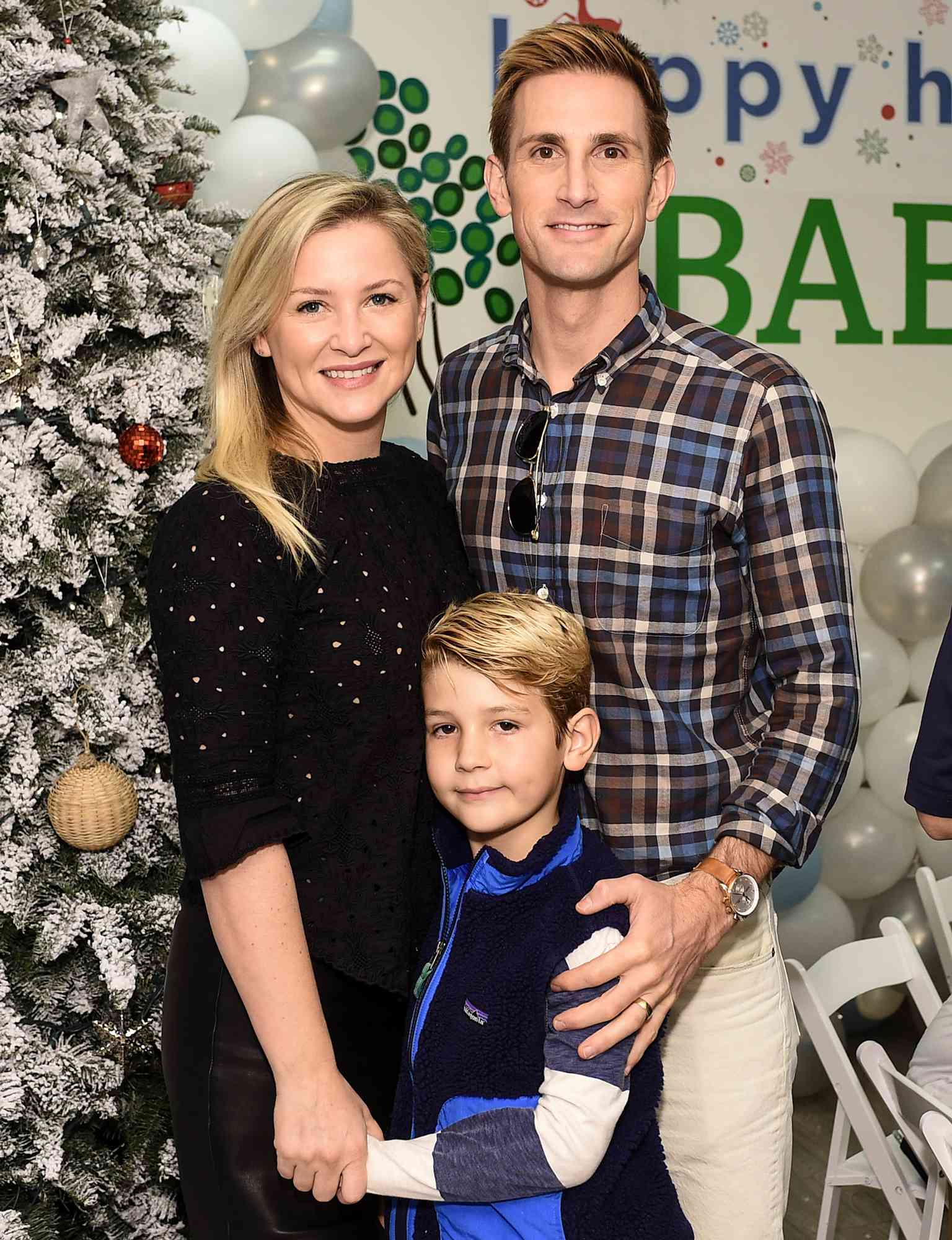 Jessica Capshaw, Luke Gavigan and Christopher Gavigan attend Baby2Baby Holiday Party Presented By The Honest Company at Baby2Baby Headquarters on December 13, 2014 in Los Angeles, California