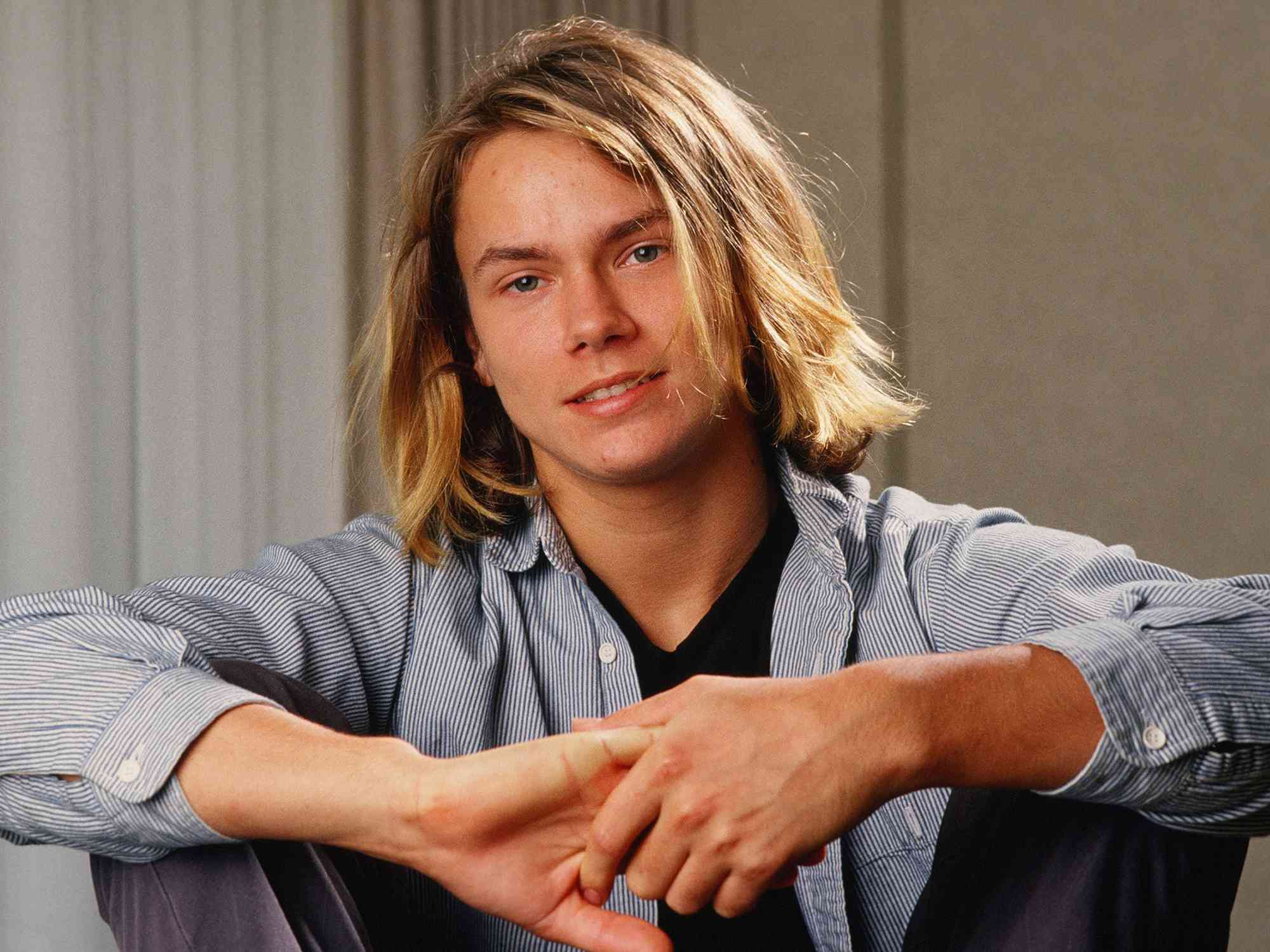 River Phoenix during a 1988 Los Angeles, California, photo portrait session.