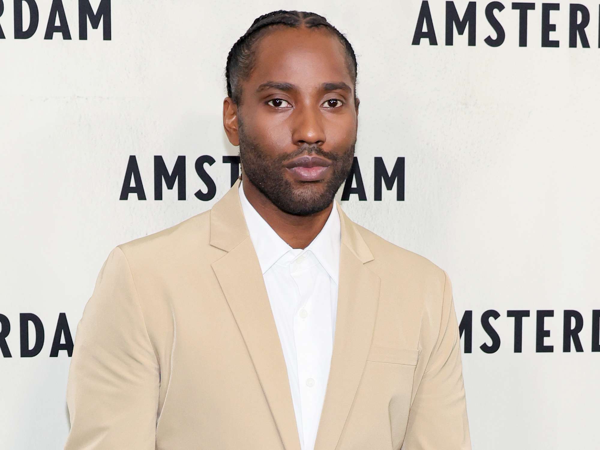 John David Washington attends the 'Amsterdam' World Premiere at Alice Tully Hall on September 18, 2022 in New York City