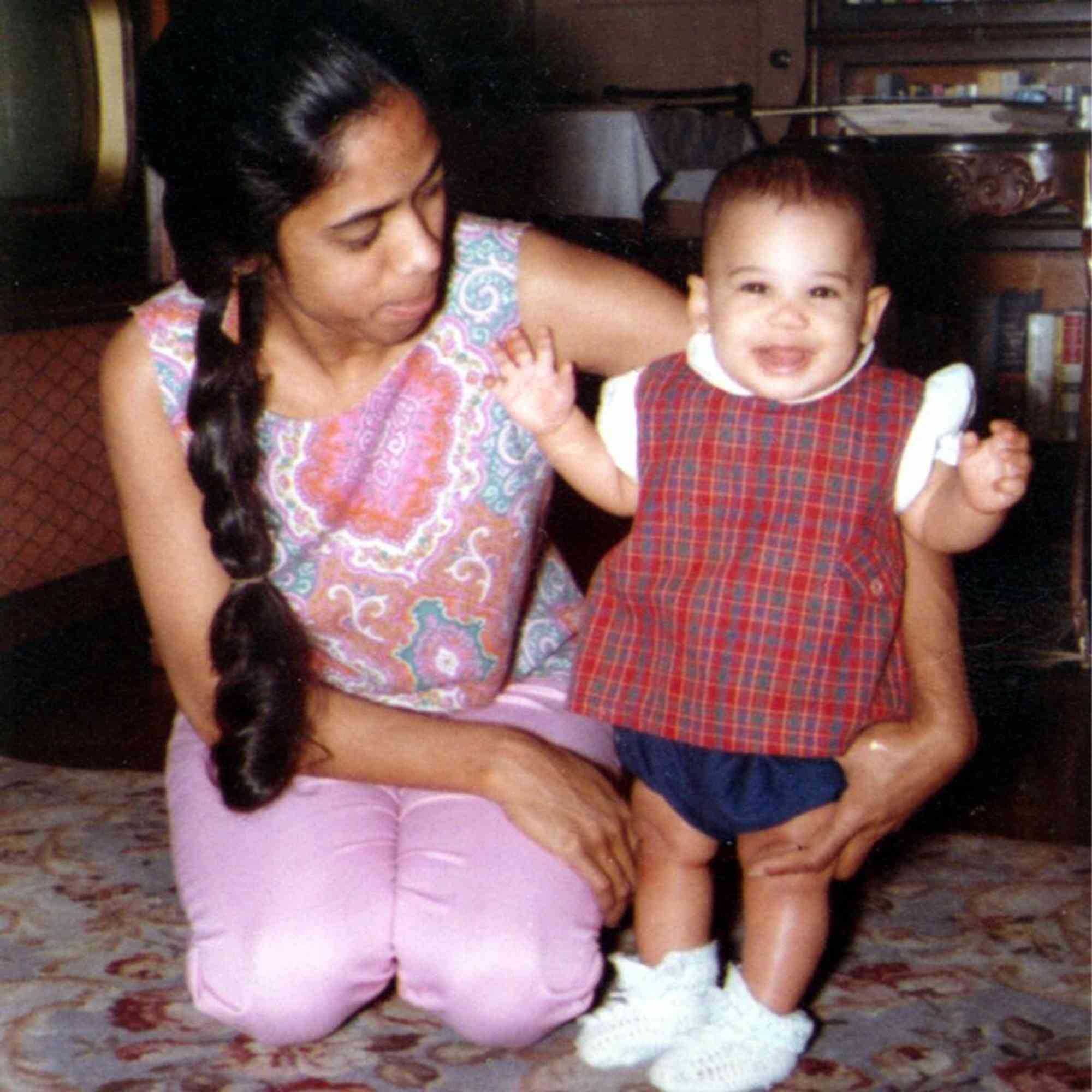 Kamala Harris and her mom Shyamala.