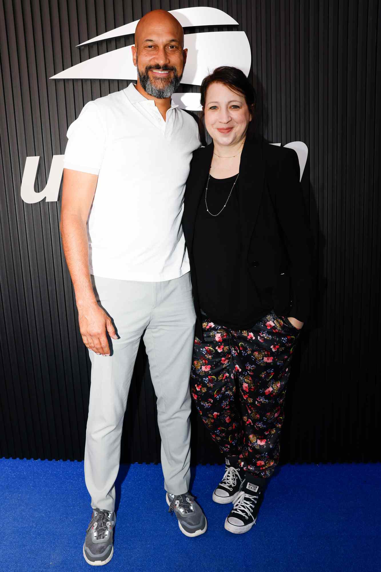 Keegan-Michael Key with Elle Key on the blue carpet at the 2024 US Open on Wednesday, Sep. 4, 2024 in Flushing, NY. 