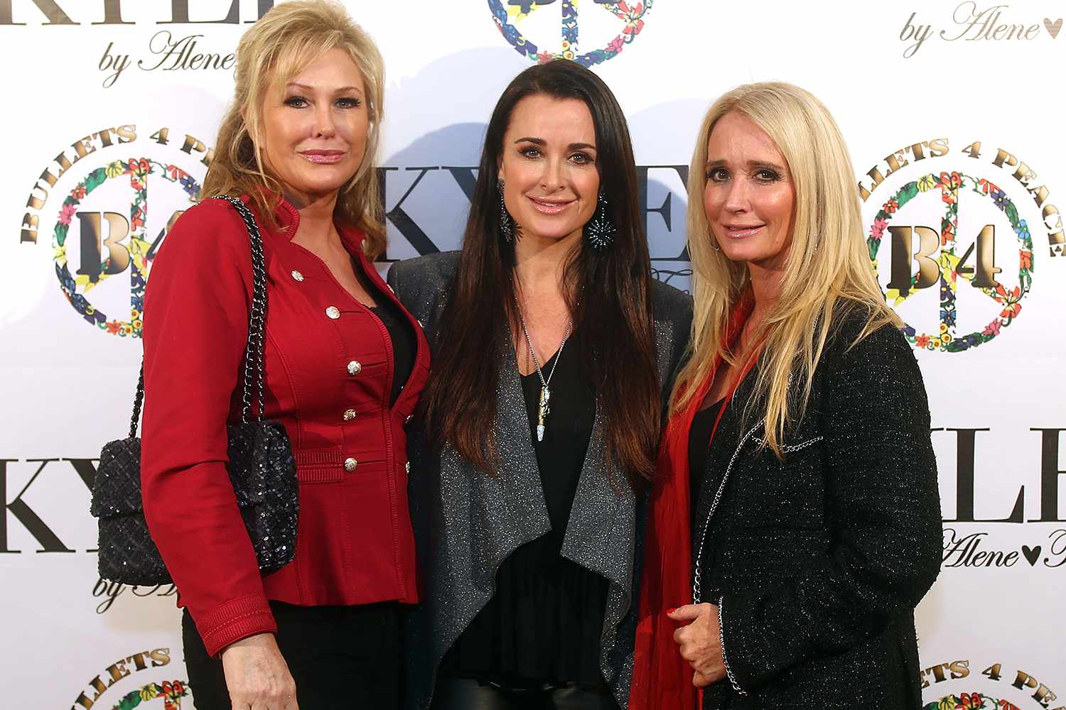 Kathy Hilton, Kyle Richards, and Kim Richards attend Kyle By Alene Too holiday shopping event featuring Bullets For Peace benefiting Safe Passage Charity