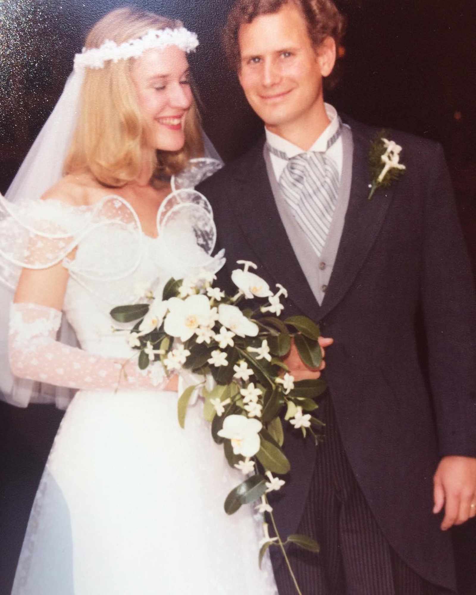 Rob Grant and Patricia Hill on their wedding day in 1982. 