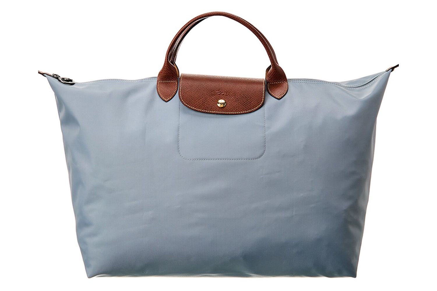 Gilt Longchamp Le Pliage Large Canvas Top Handle Tote