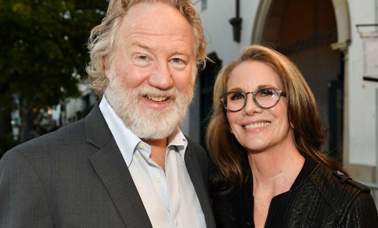 Timothy Busfield (L) and producer Melissa Gilbert pose for portrait at the 34th Annual Santa Barbara International Film Festival -