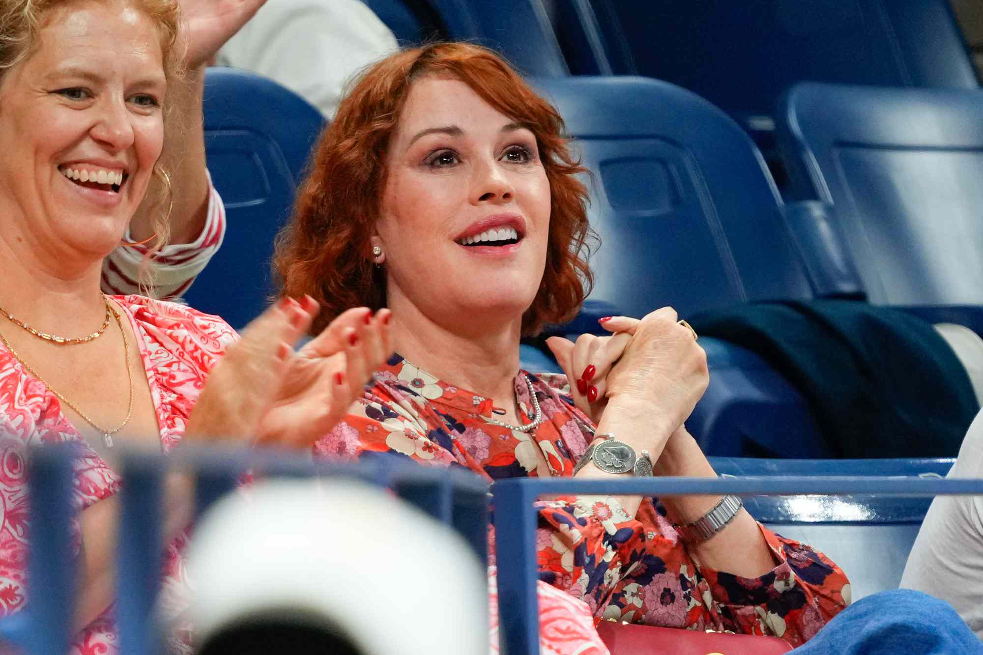 Molly Ringwald is seen on Day 11 of the 2024 US Open Tennis Championships on September 05, 2024 in New York City. 