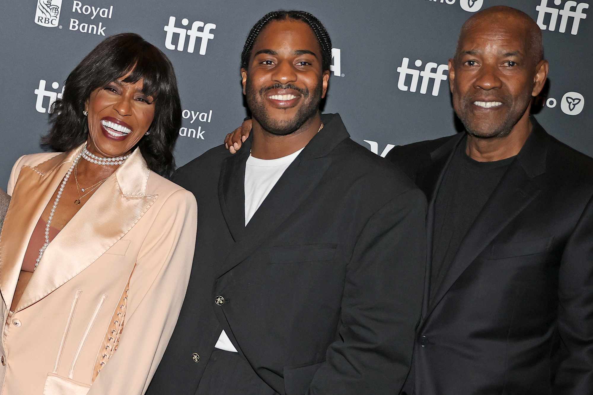 John David Washington, Katia Washington, Pauletta Washington, Malcolm Washington and Denzel Washington attend Netflix's special presentation of "The Piano Lesson" during the Toronto International Film Festival at Princess of Wales Theatre on September 10, 2024 in Toronto, Ontario.