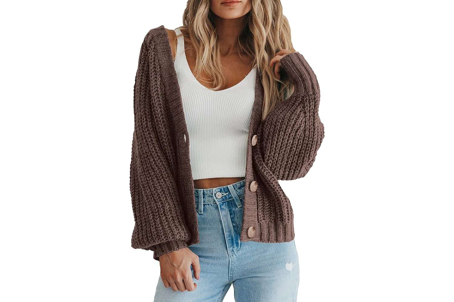 Amazon October Prime Day PRETTYGARDEN Women's Chunky Knit Open Front Sweater