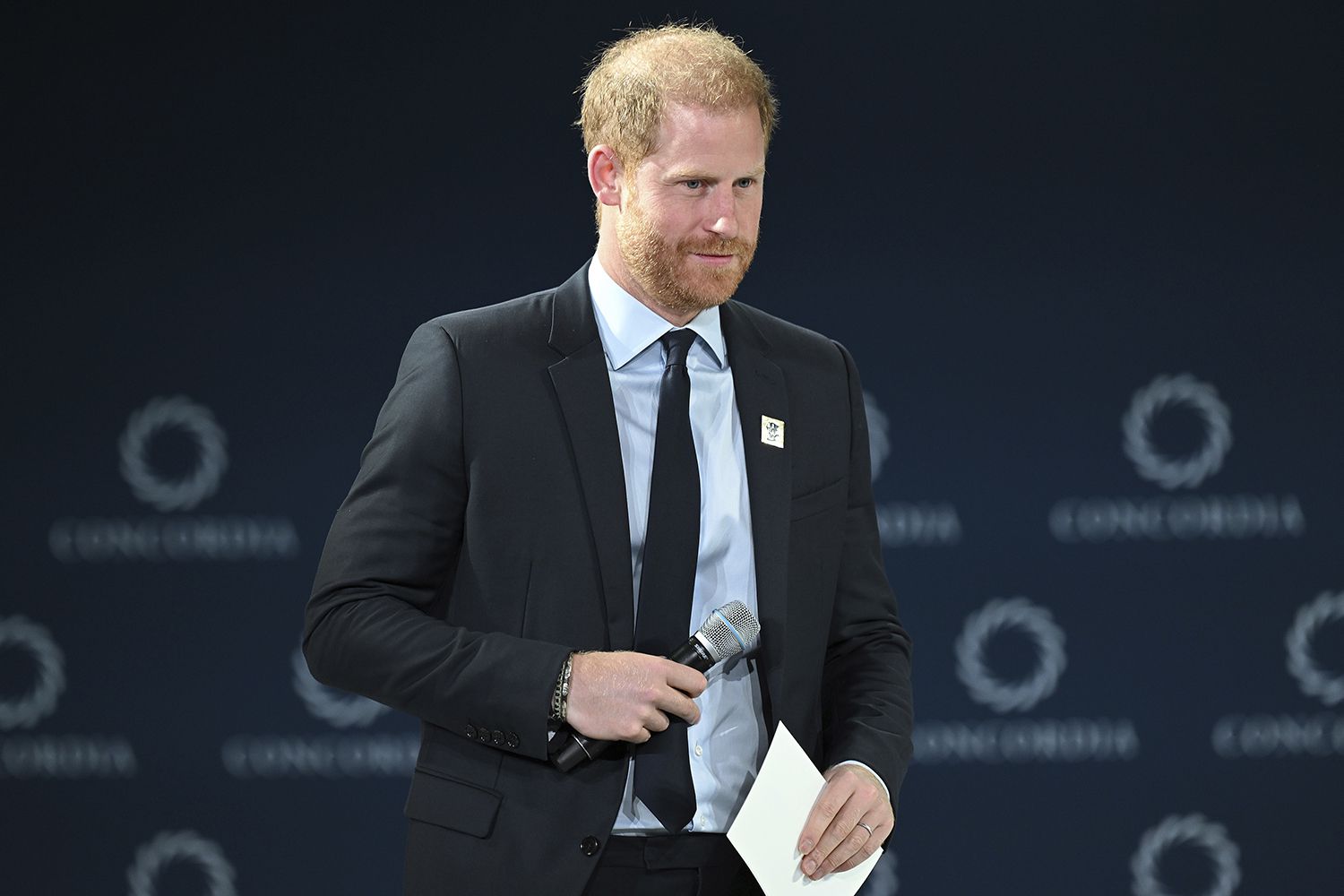 Prince Harry, Duke of Sussex attends the 2024 Concordia Annual Summit in honor of the Diana Award at the Sheraton Hotel New York Times Square, New York, NY, September 23, 2024.