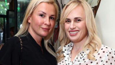 Ramona Agruma and Rebel Wilson seen at