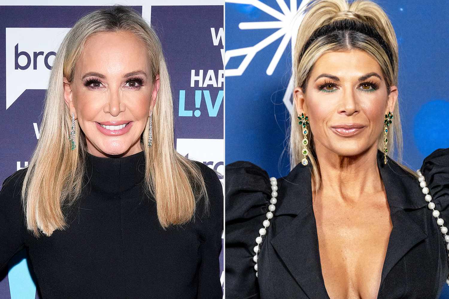 WATCH WHAT HAPPENS LIVE WITH ANDY COHEN -- Episode 20146 -- Pictured: Shannon Storms Beador; Television personality Alexis Bellino attends the DIRECTV Celebrates Christmas At Kathy's event at a private residence on November 28, 2023 in Los Angeles, California.