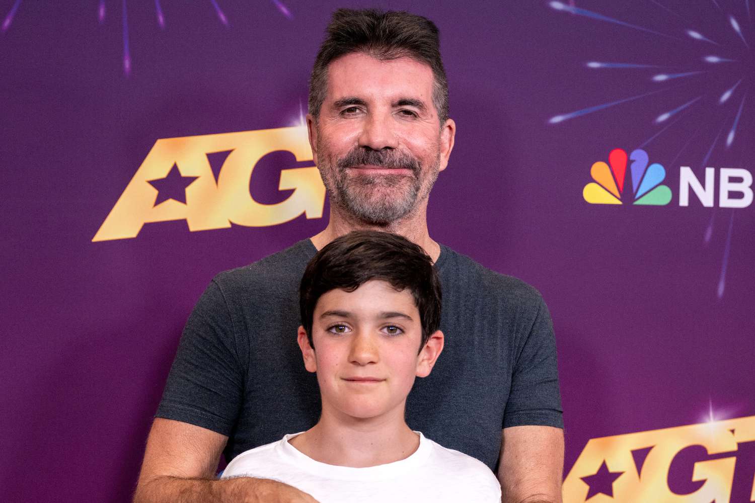 Television personality Simon Cowell and his son Eric Cowell attend the "America's Got Talent" Season 19 Quarterfinals 4 Red Carpet at Hotel Dena on September 03, 2024 in Pasadena, California.