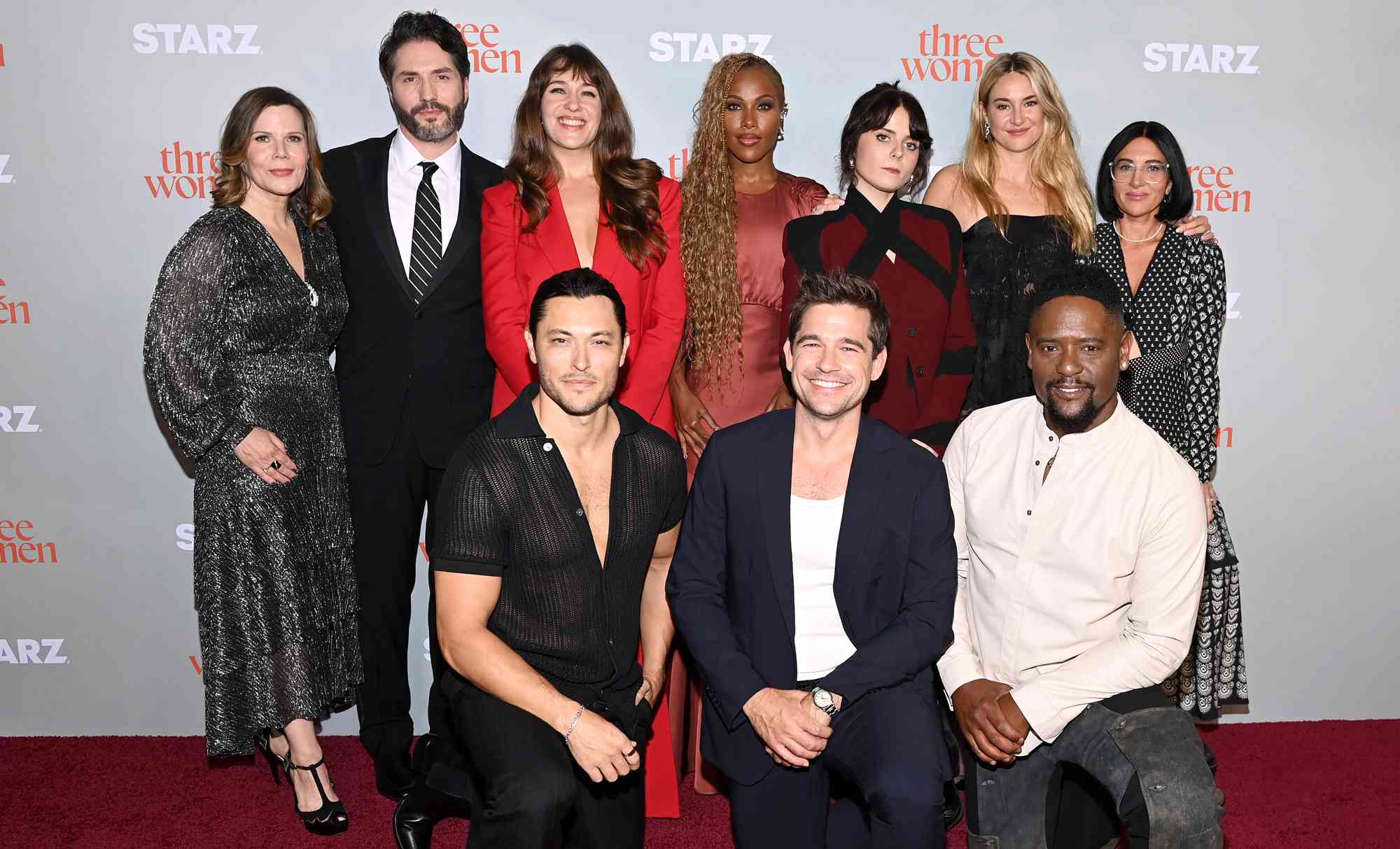 Laura Eason, John Patrick Amedori, Lola Kirke, DeWanda Wise, Gabrielle Creevy, Shailene Woodley, Lisa Taddeo, Blair Underwood, Jason Ralph and Blair Redford attend Three Women New York City Premiere on September 09, 2024 in New York City. 