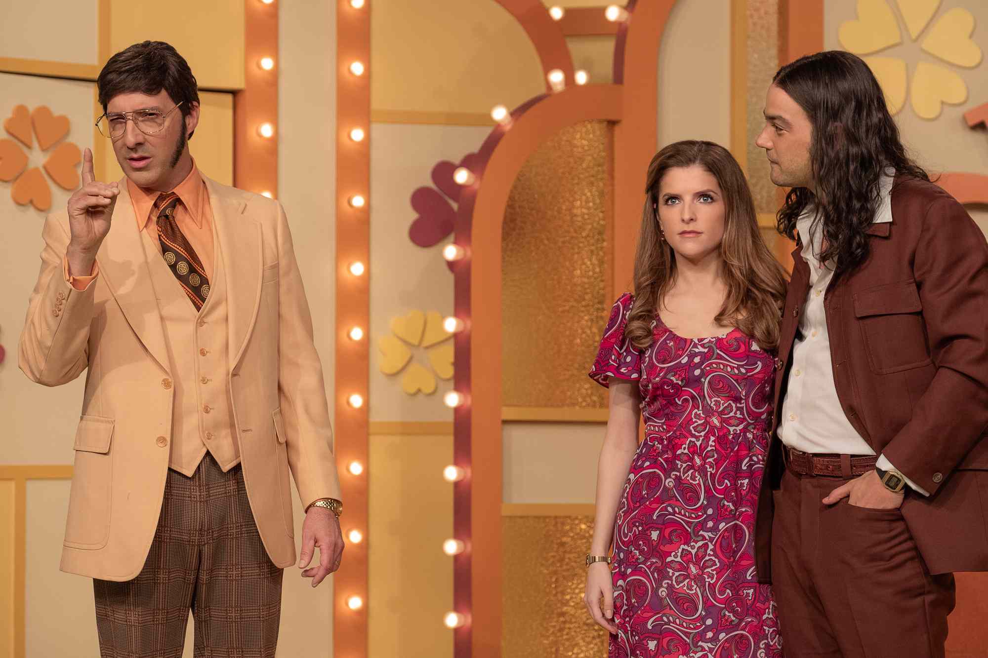 Tony Hale, Anna Kendrick and Daniel Zovatto in 'Woman of the Hour.'