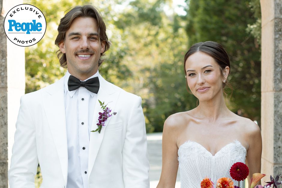 Abigail Heringer and Noah Erb married on Monday, Oct. 7, at the Philbrook Museum of Art in Tulsa, Oklahoma.