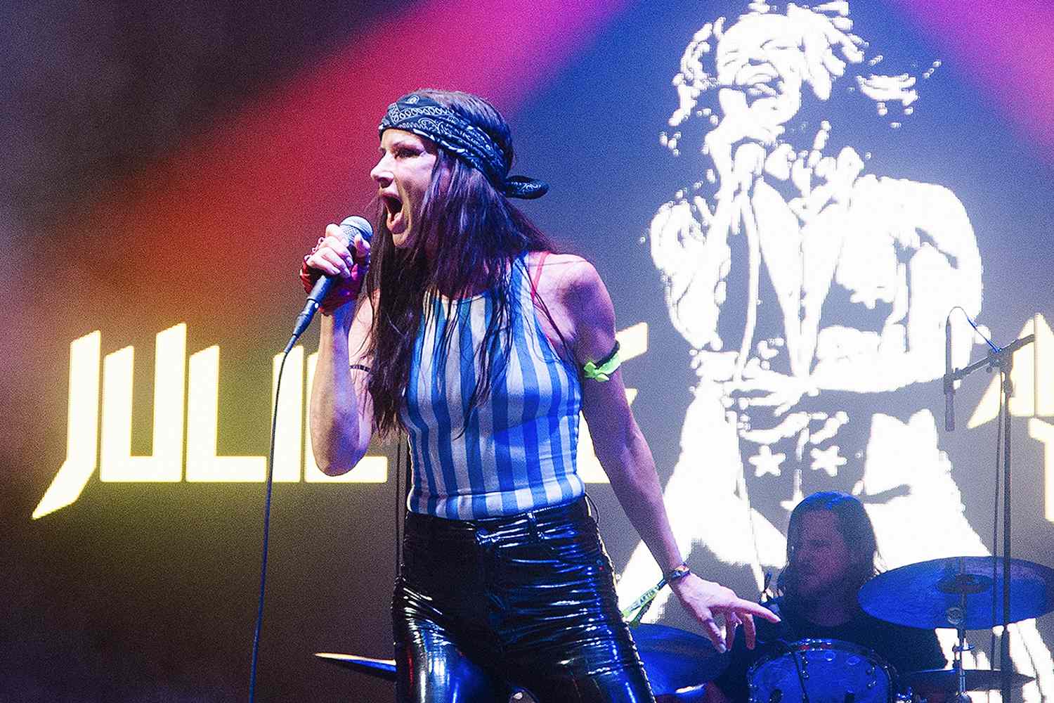 Juliette Lewis performs at the 2024 Aftershock Festival in Sacramento, California on October 11, 2024. 