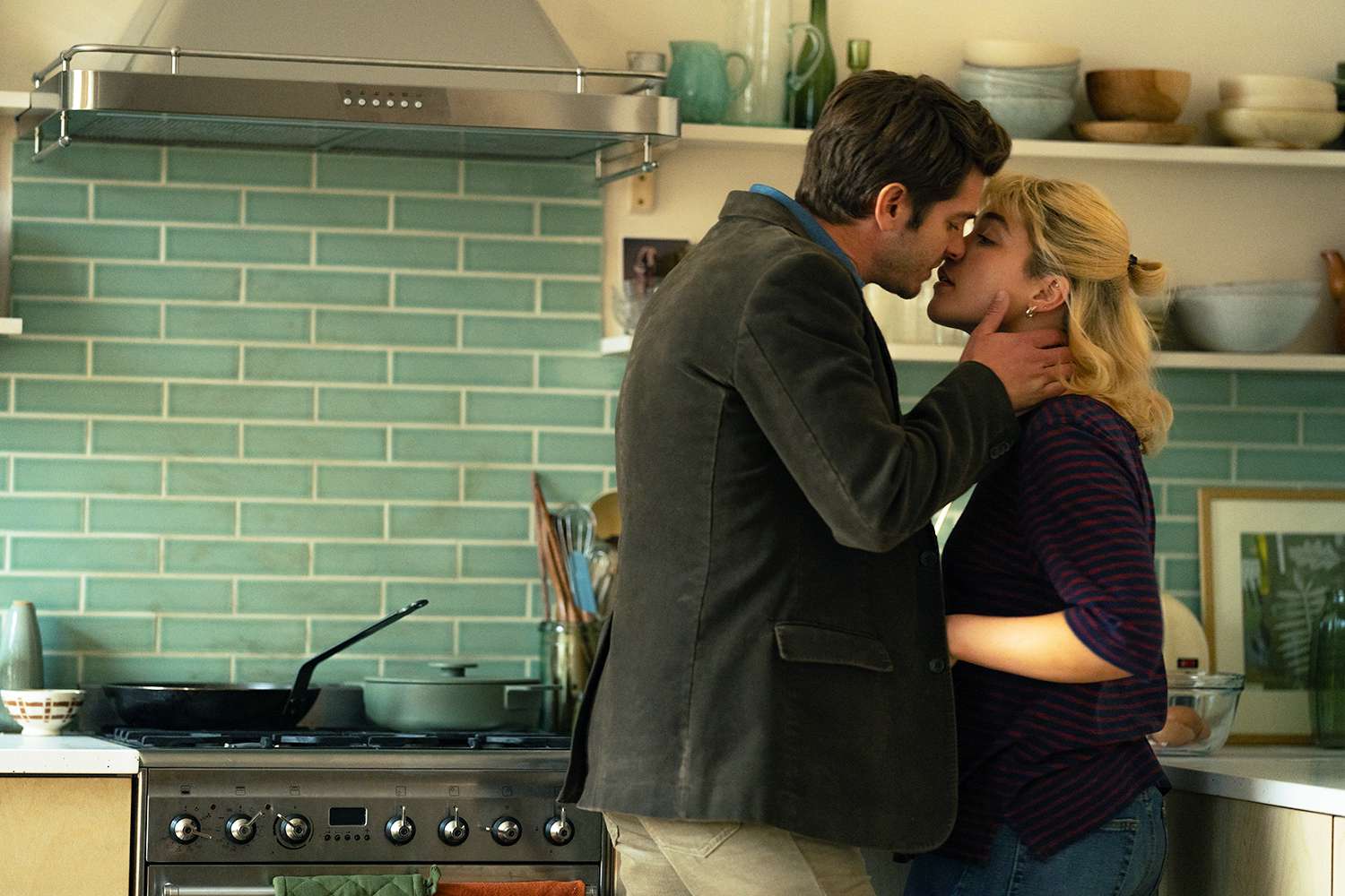 Andrew Garfield and Florence Pugh in 'We Live in Time.'