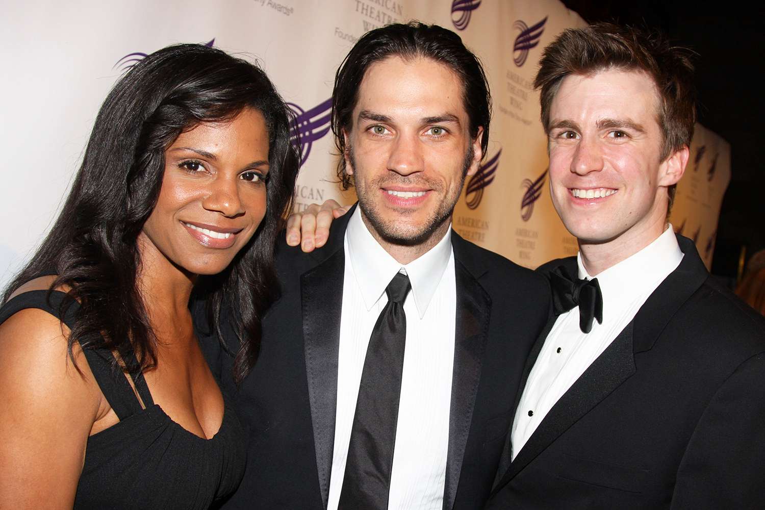 Audra McDonald, Will Swenson and Gavin Creel attend the American Theatre Wing's 2009 Spring Gala at Cipriani 42nd Street on June 1, 2009 in New York City.