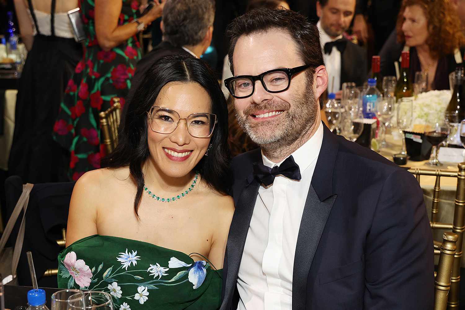 Ali Wong and Bill Hader attend the 29th Annual Critics Choice Awards at Barker Hangar on January 14, 2024 in Santa Monica, California.