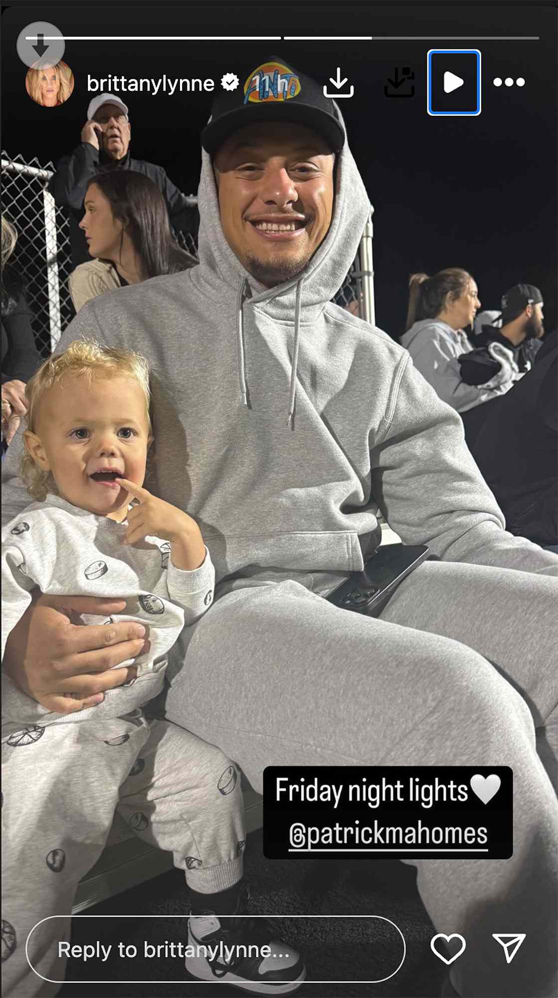 Brittany Mahomes Posts Adorable Snap of Husband Patrick and Son Bronze at Sports Game