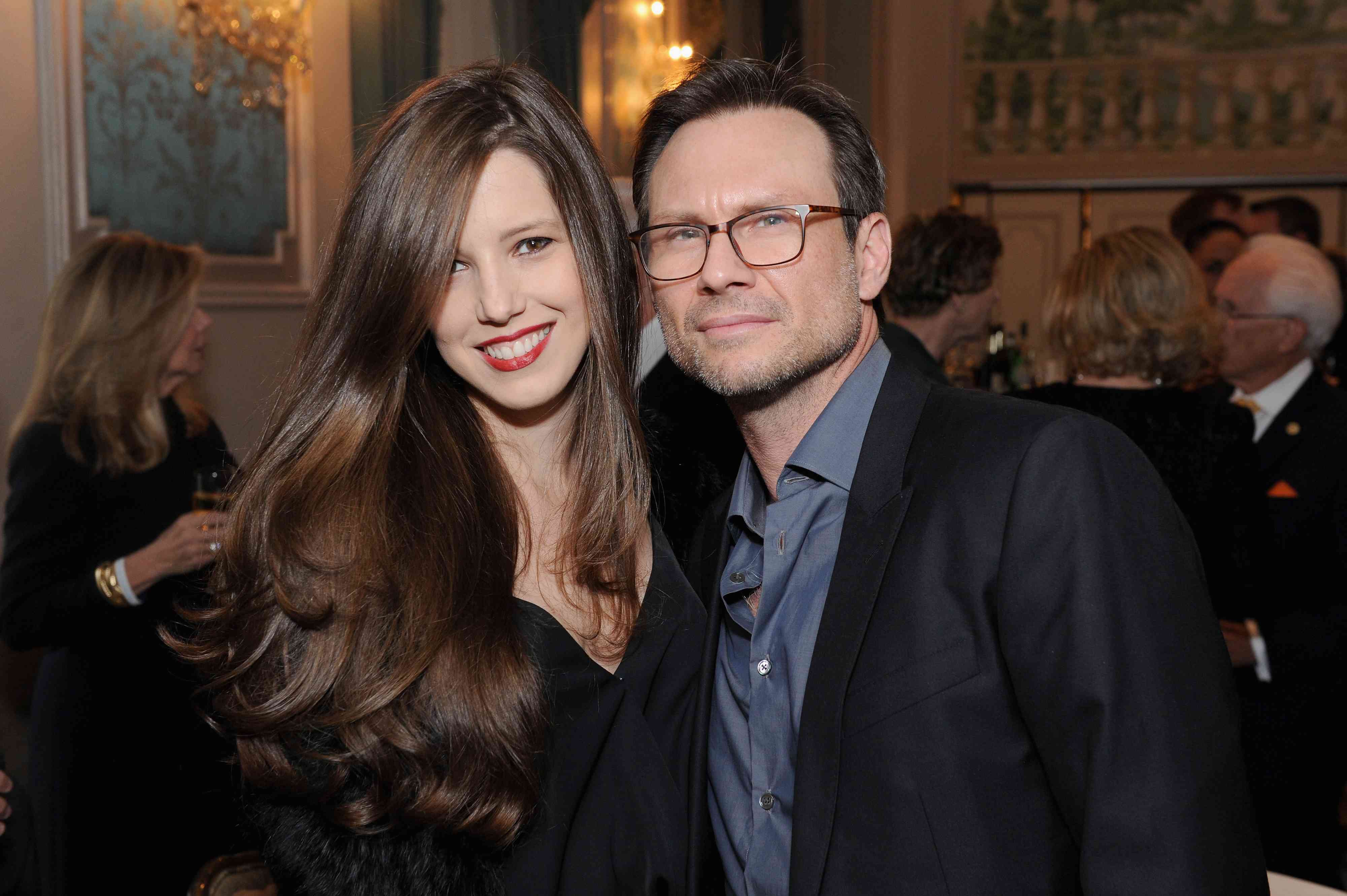 Brittany Lopez Slater and Christian Slater attend the 30th Annual Great Sports Legends Dinner 