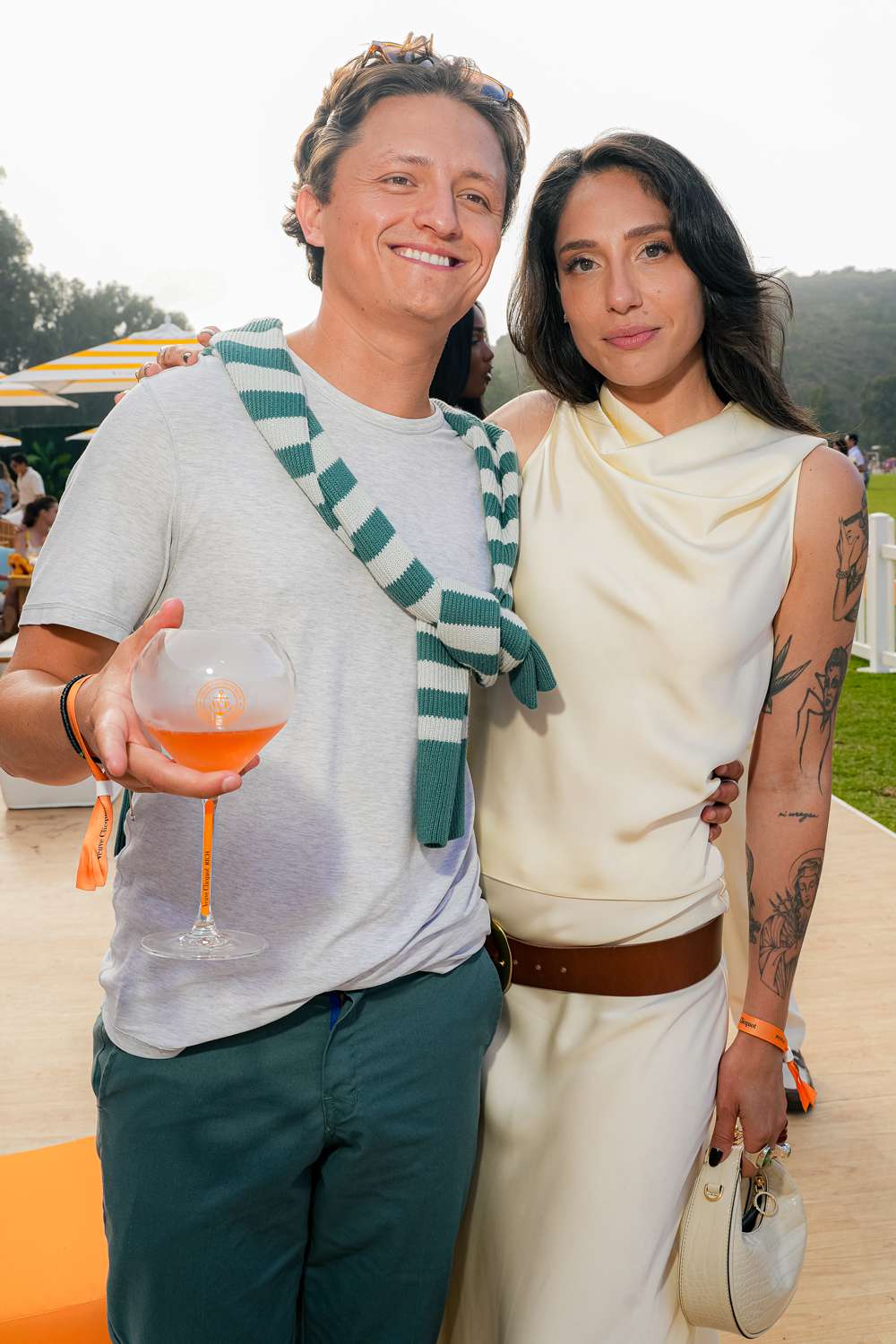 Veuve Clicquot Polo Classic of content creators Connor Wood, and Tefi Pessoa