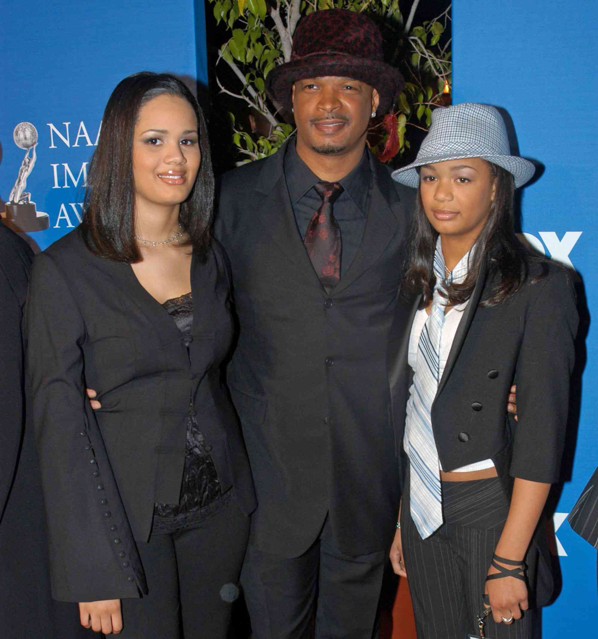 Damon Wayons and daughters during The 34th NAACP Image Awards - Arrivals at Universal Amphitheatre in Universal City, California, United States. (Photo by Steve Grayson/WireImage)