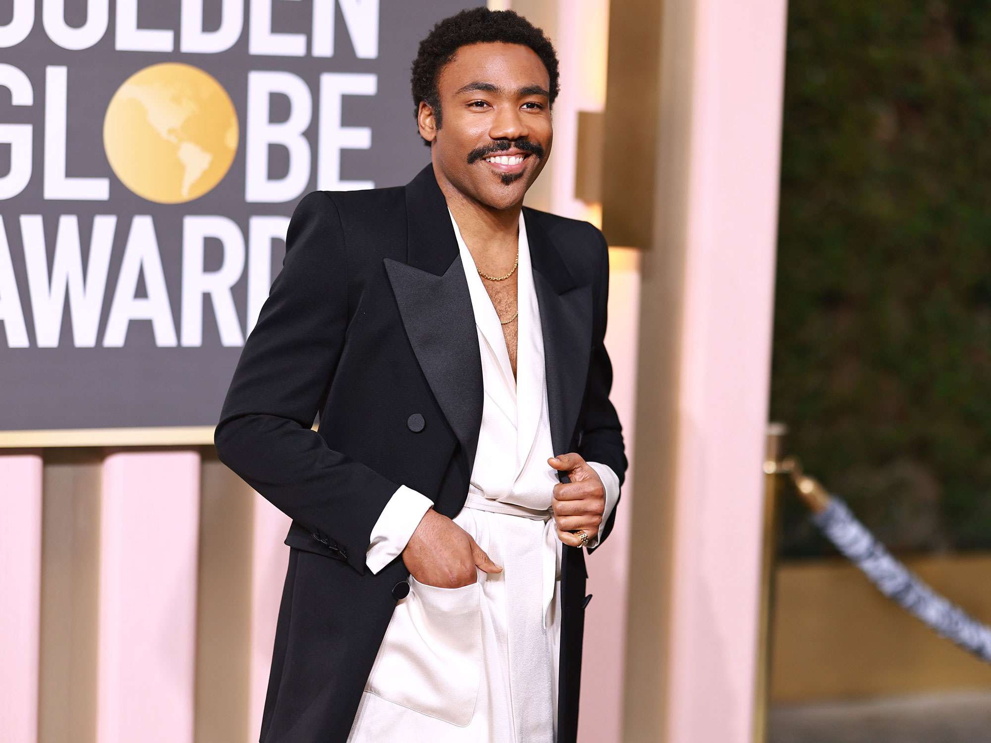 BEVERLY HILLS, CALIFORNIA - JANUARY 10: Donald Glover attends the 80th Annual Golden Globe Awards at The Beverly Hilton on January 10, 2023 in Beverly Hills, California. (Photo by Matt Winkelmeyer/FilmMagic)