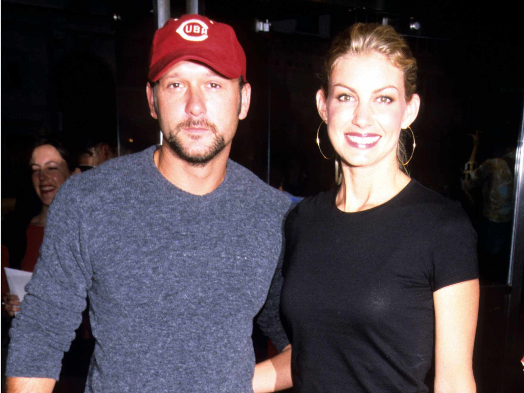 Faith Hill and Tim McGraw at event, New York, 1990s. (Photo by Steve Eichner/Getty Images)