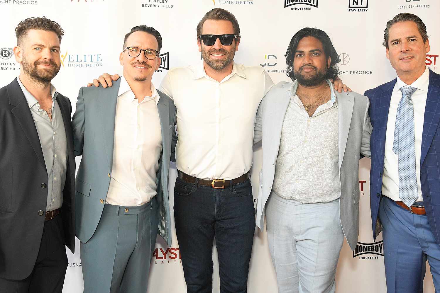 Jack Osbourne, Richard Blair, Jason Wahler, Dr. Raghu Appasani and Danny Sgro attends An Evening to Celebrate a Decade of Wellness with ALYST Health at Cameo Beverly Hills on September 18, 2024 in Beverly Hills, California