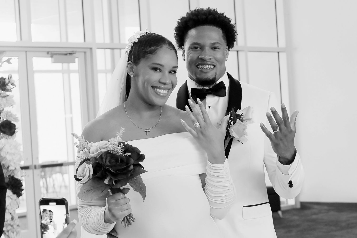 Jayla Thornton-Cook and Bryan Cook on their wedding June 8, 2024