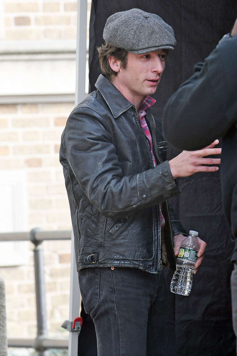 Jeremy Allen White as Bruce Springsteen on the set of "Deliver Me From Nowhere" on the first day of production on October 28, 