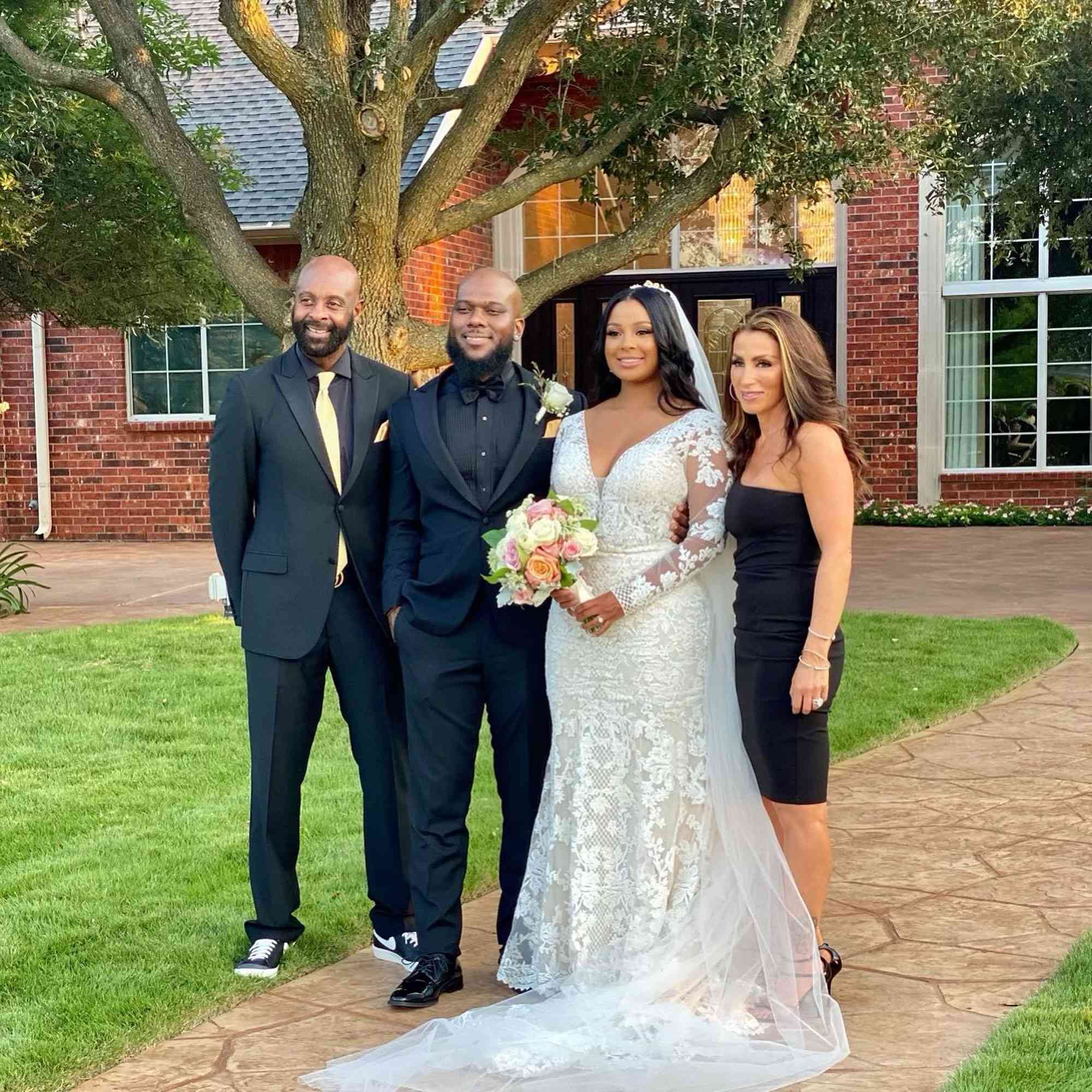 Jerry Rice with his daughter, Jaqui Rice Gold, on her wedding day.