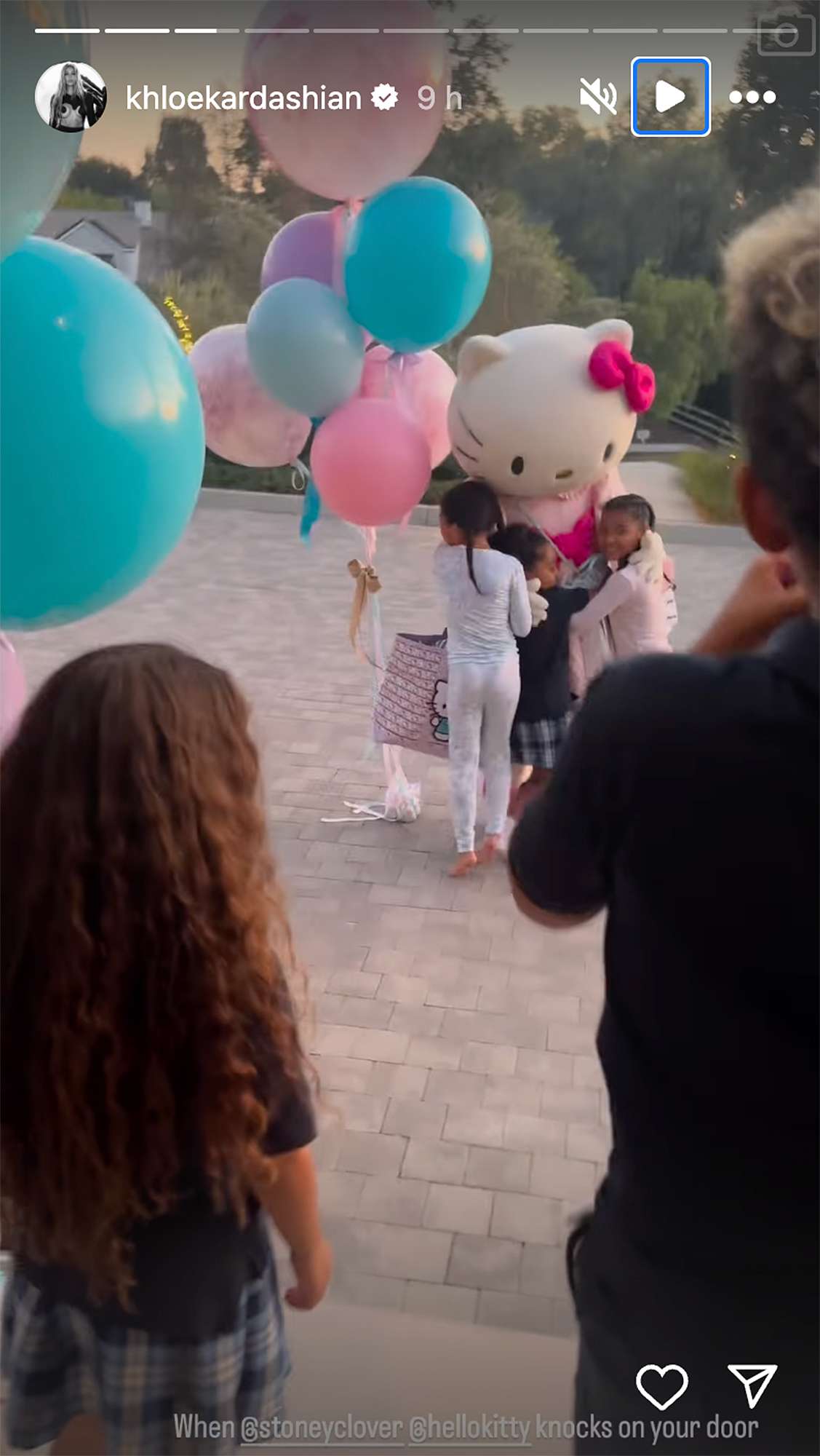 Khloe Kardashian Posts Adorable Footage of Her, Rob and Kim Kardashian's Kids Meeting Hello Kitty