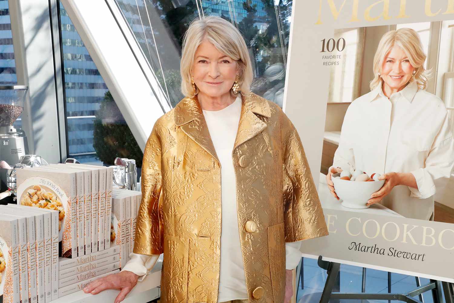 Martha Stewart attends Martha Stewart's 100th Book Party Celebration during Food Network New York City Wine & Food Festival