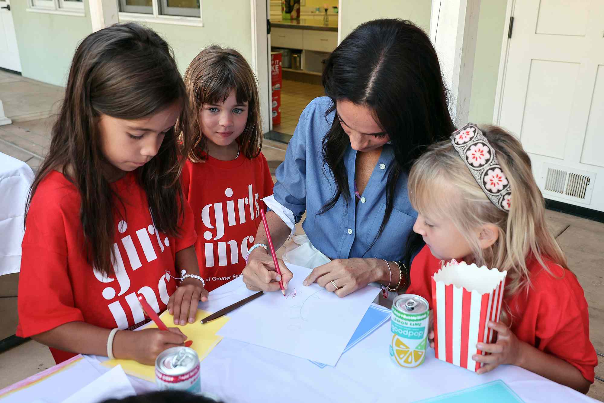 SANTA BARBARA, CALIFORNIA - OCTOBER 02: (EXCLUSIVE COVERAGE) Meghan Markle, The Duchess of Sussex visits Girls Inc. of Greater Santa Barbara on October 02, 2024 in Santa Barbara, California. Meghan, The Duchess of Sussex visited Girls Inc. of Greater Santa Barbara which coincided with the announcement of contributions from The Archewell Foundation, Pivotal Ventures, and the Oprah Winfrey Charitable Foundation to support a partnership between Girls Inc. and #HalfTheStory on International Day of the Girl. (