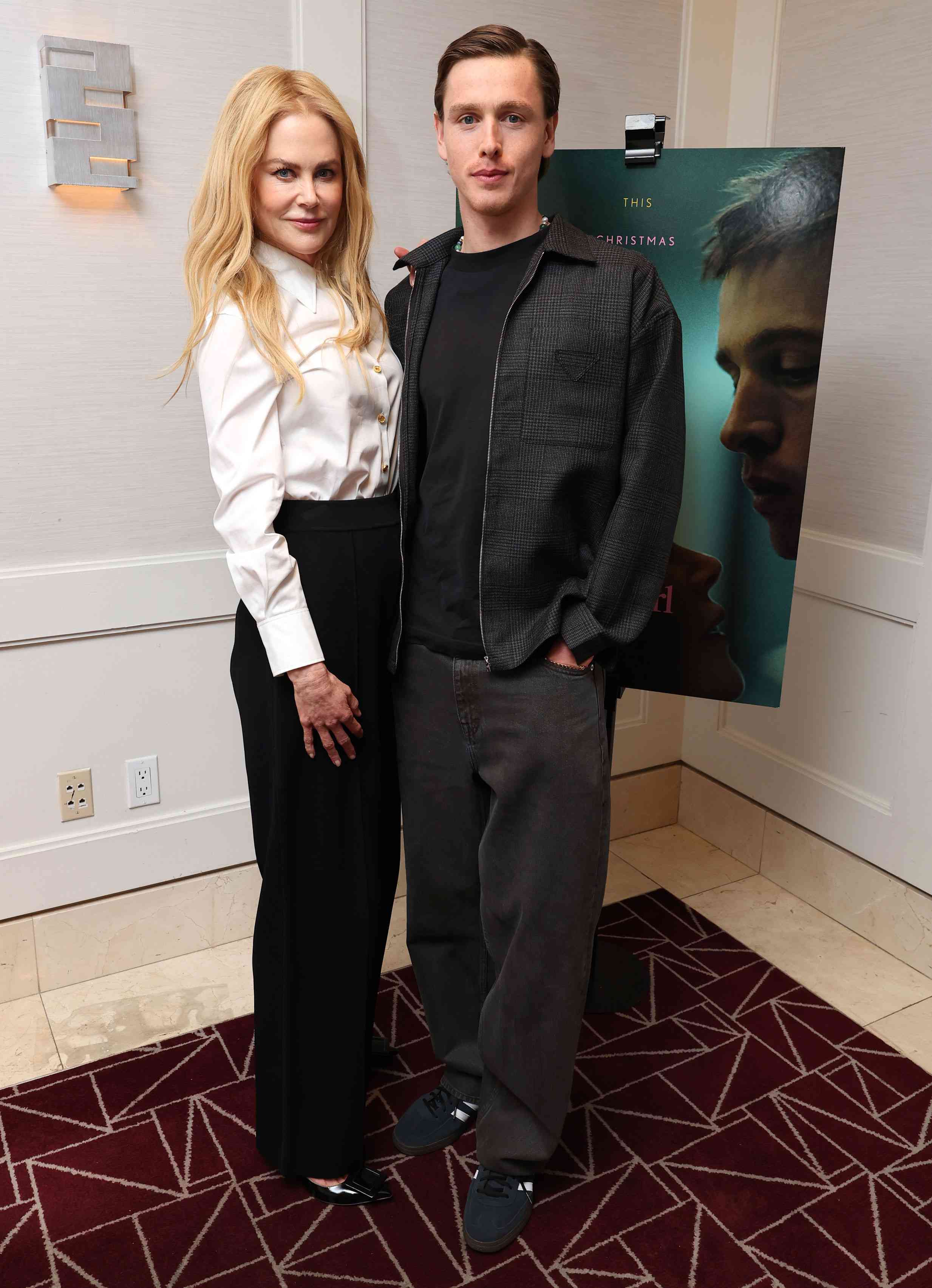 Nicole Kidman and Harris Dickinson at A24's "Babygirl" Los Angeles Special Screening at The London West Hollywood at Beverly Hills on October 18, 2024 