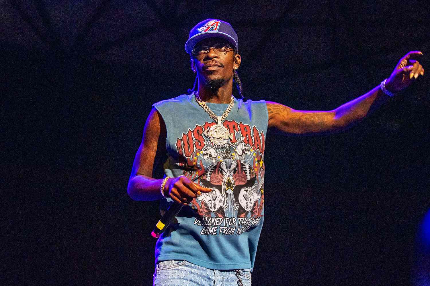 Rich Homie Quan performs onstage at The Aretha Franklin Amphitheatre on September 01, 2023 in Detroit, Michigan.