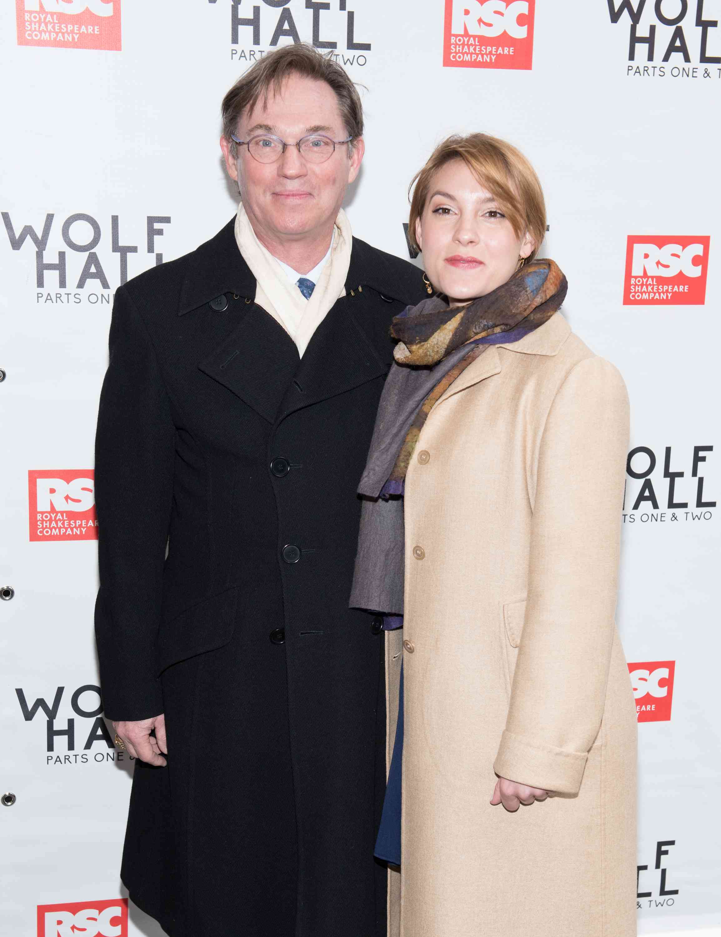 Richard Thomas and his wife Kendra attend the opening Night of 'Wolf Hall' at Winter Garden Theatre on April 9, 2015.