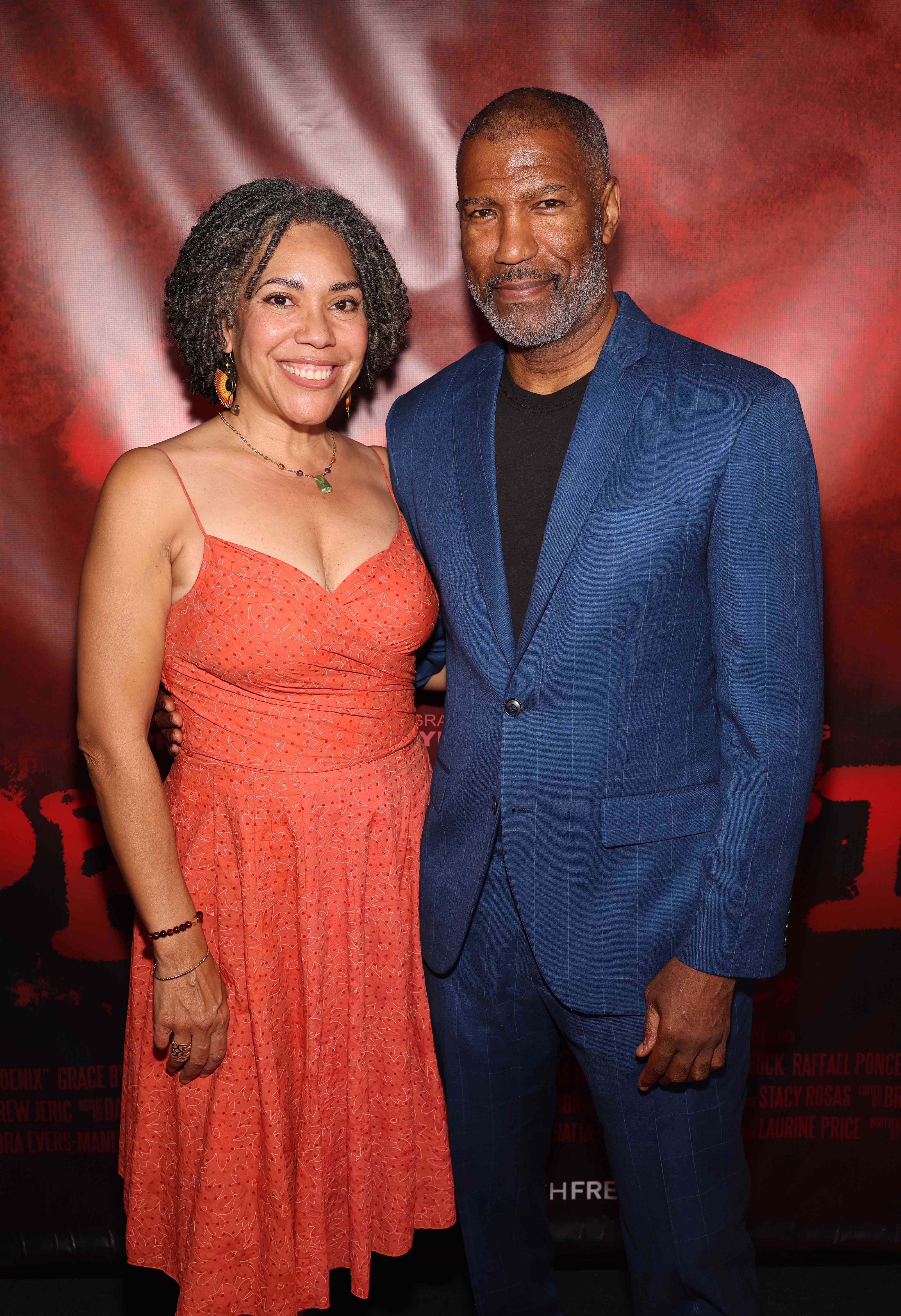 Julie Ross and Ricco Ross attend the PHOENIX Tv Series Los Angeles Red Carpet Premiere at Regal LA Live on July 13, 2024 in Los Angeles, California. 